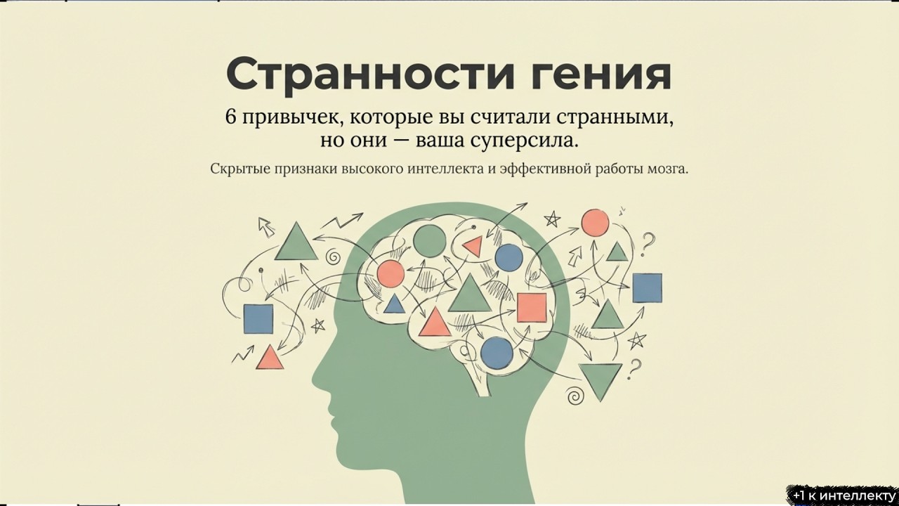 6 СТРАННЫХ признаков высокого iQ
