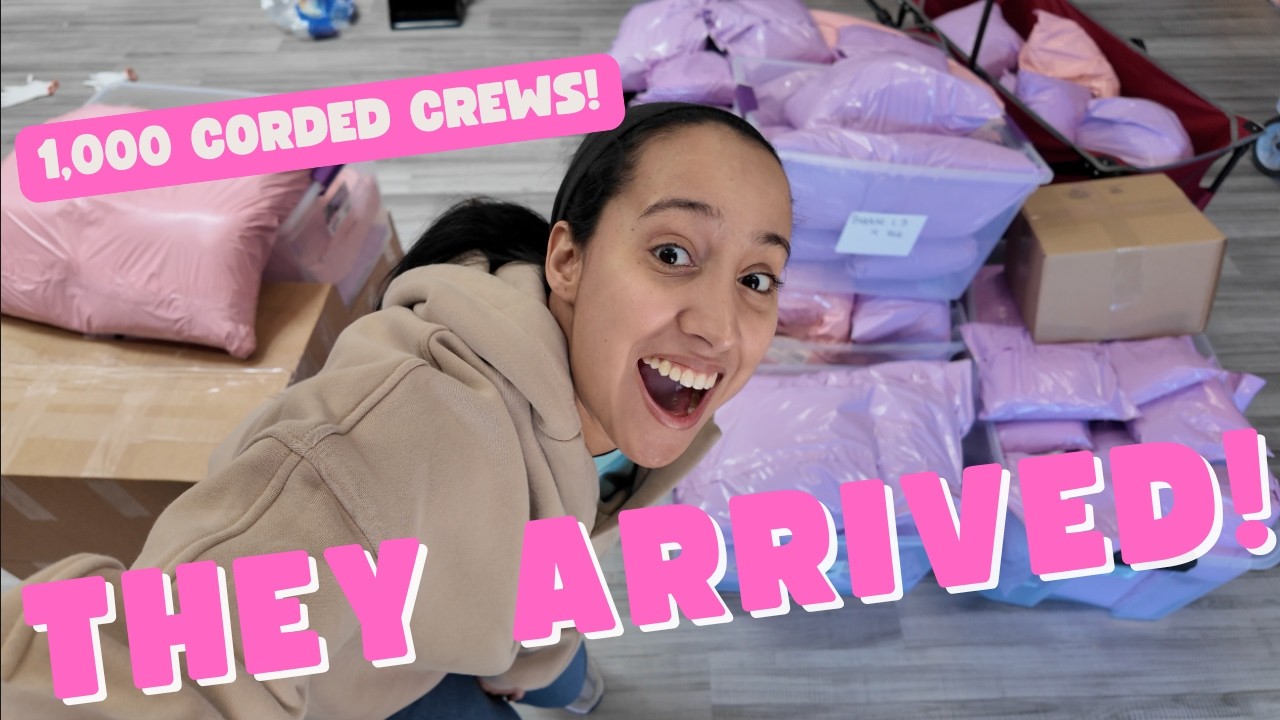 I ordered 1,000 Corded Crewneck Sweatshirts for Embroidery