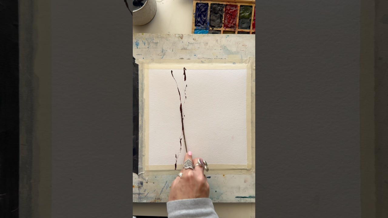 Abstract nature painting