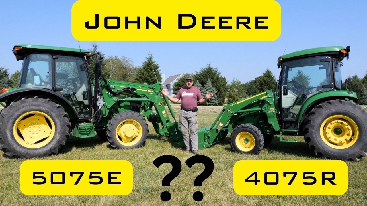 Практическое сравнение John Deere 5075E и 4075R и мнение Тима! ЛУЧШИЙ КОМПАКТНЫЙ ТРАКТОР?