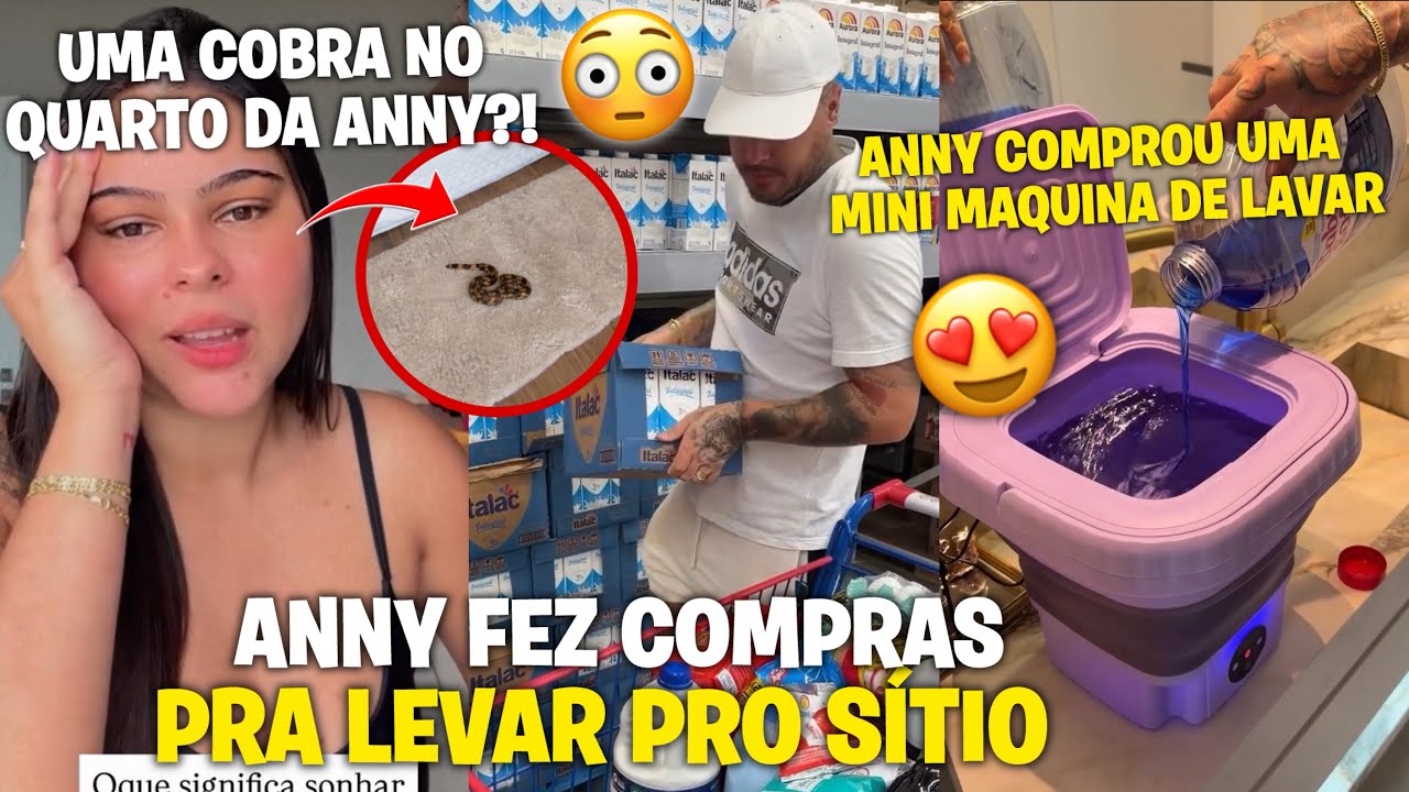 ANNY VIU UMA COBRA NO QUARTO DELA? 😳+ COMPRAS PRO SITIO