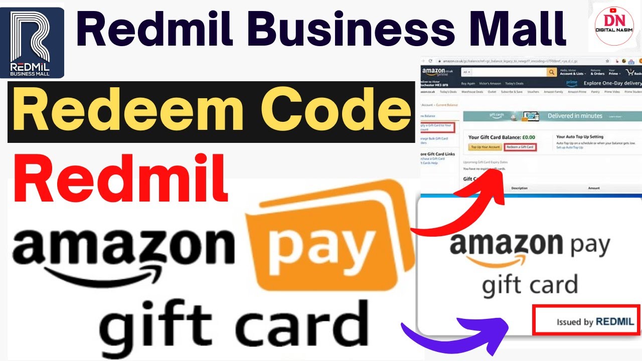 how to redeem amazon gift card! redeem gift card! redmil gift card kaise redeem karen!