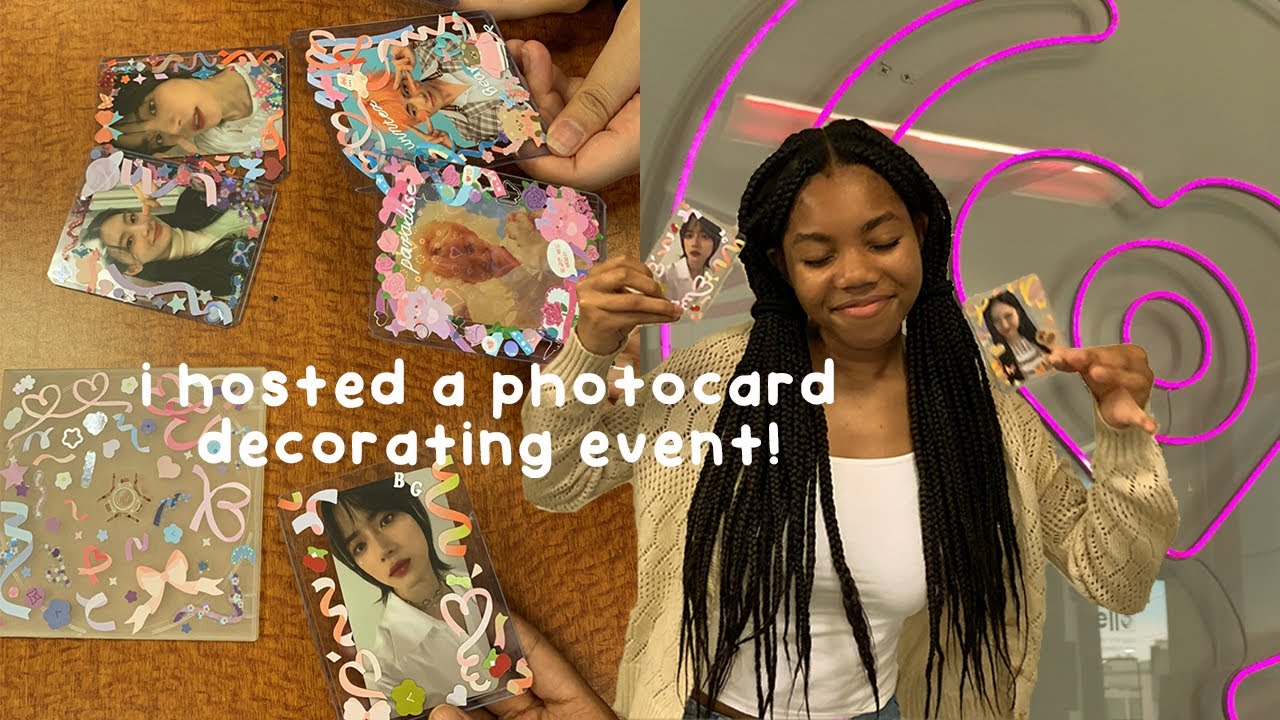 visiting saranghello + hosting a photocard decorating event