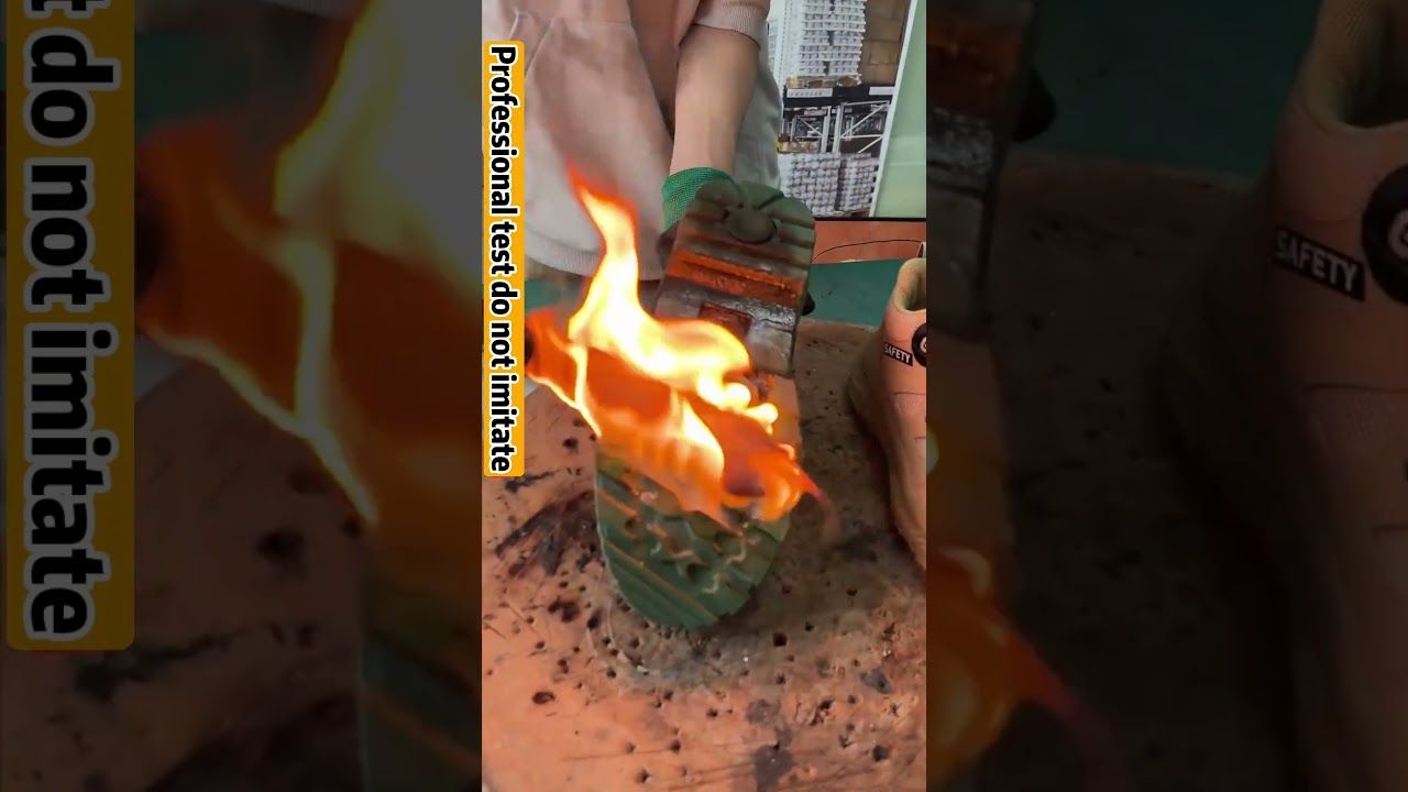 Safety shoe function test...#safetyshoes #safety #shorts #shoes #workshoes #amazing