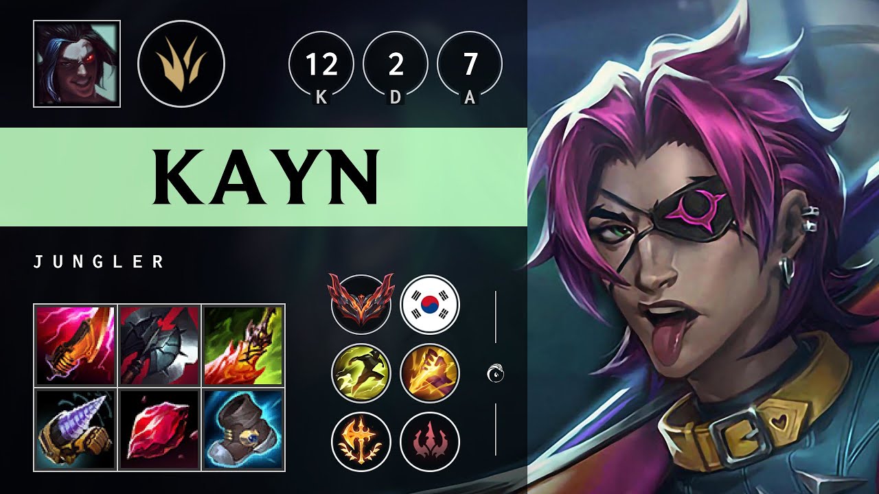 Kayn Jungle vs Vi - KR Grandmaster Patch 25.11