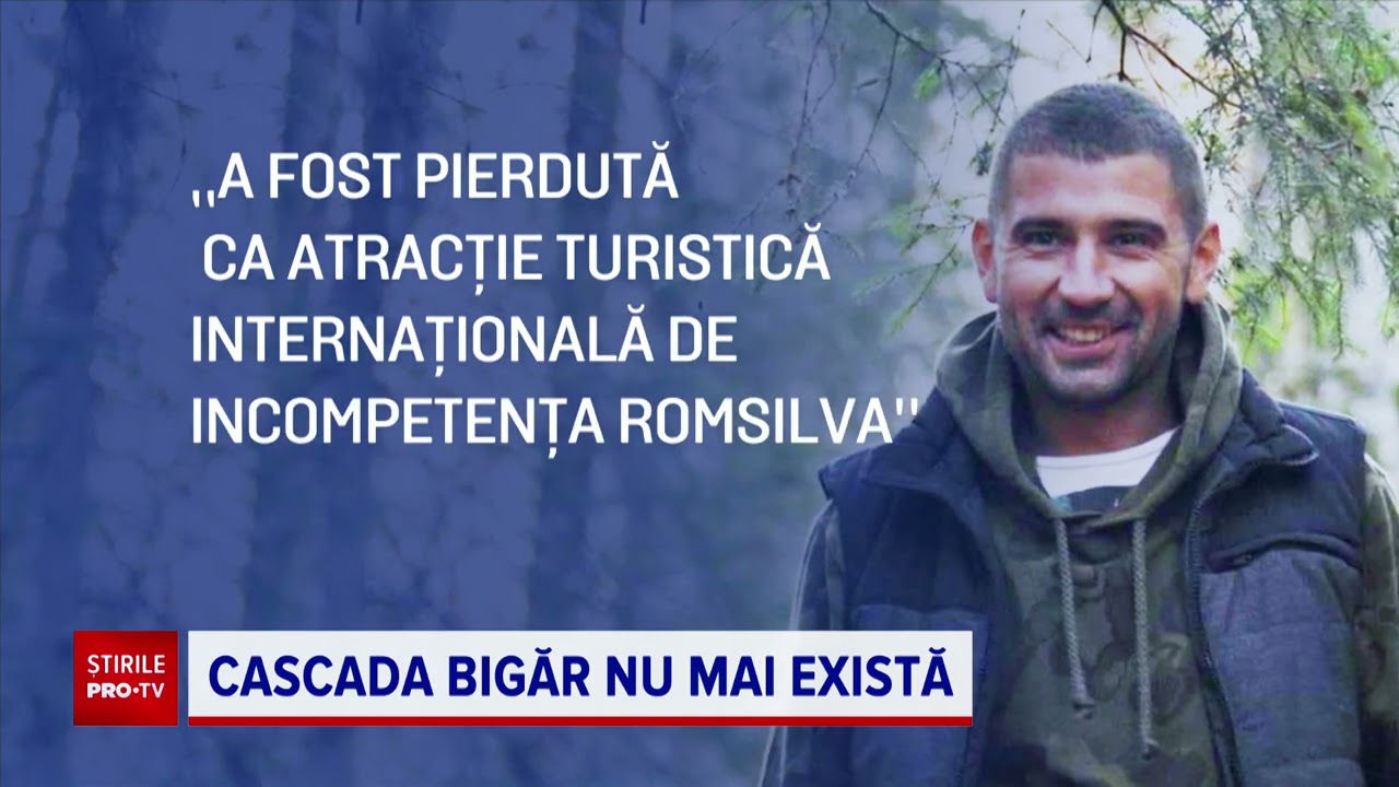Prăbuşirea cascadei Bigăr este investigată de Garda Naţională de Mediu