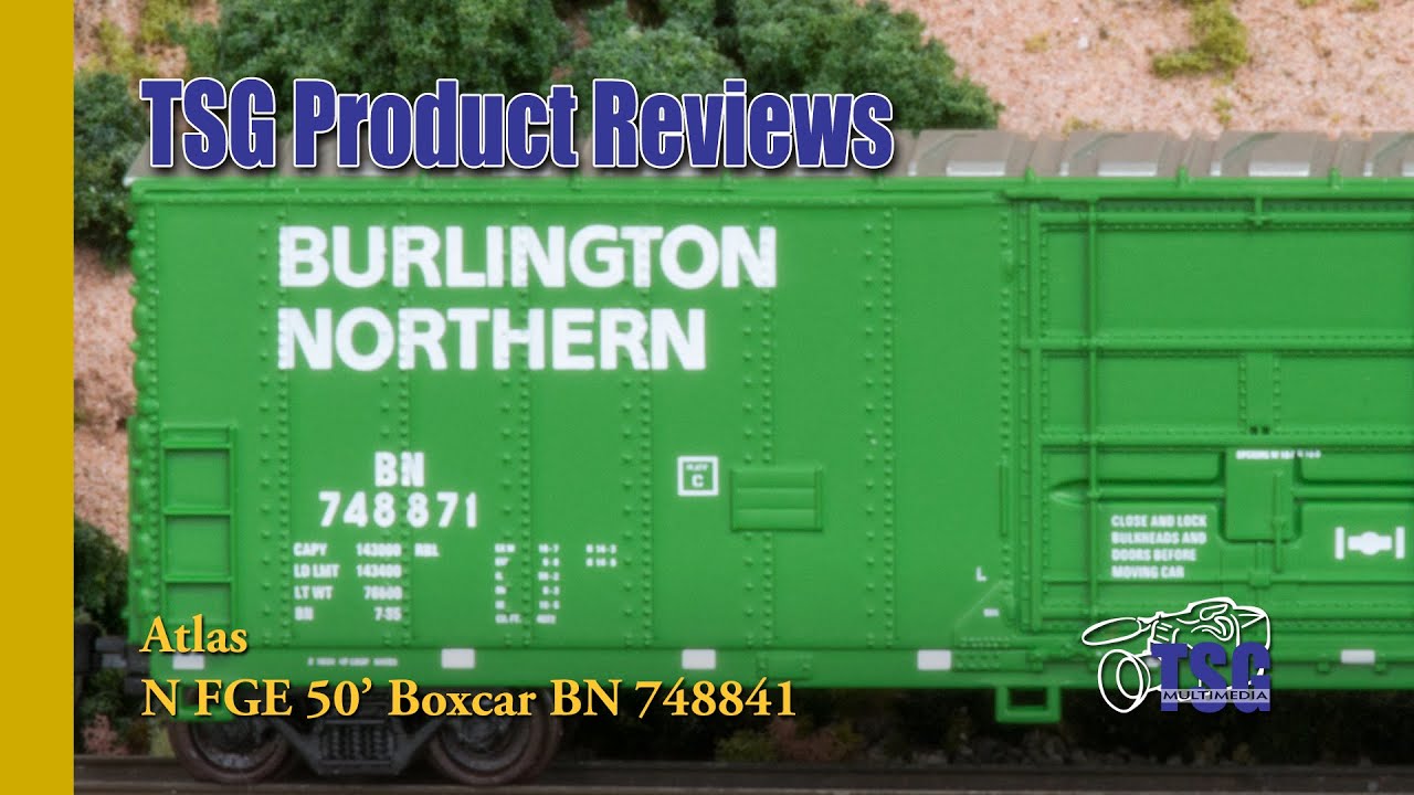 N Scale 50' Box Car BN Atlas Product Review