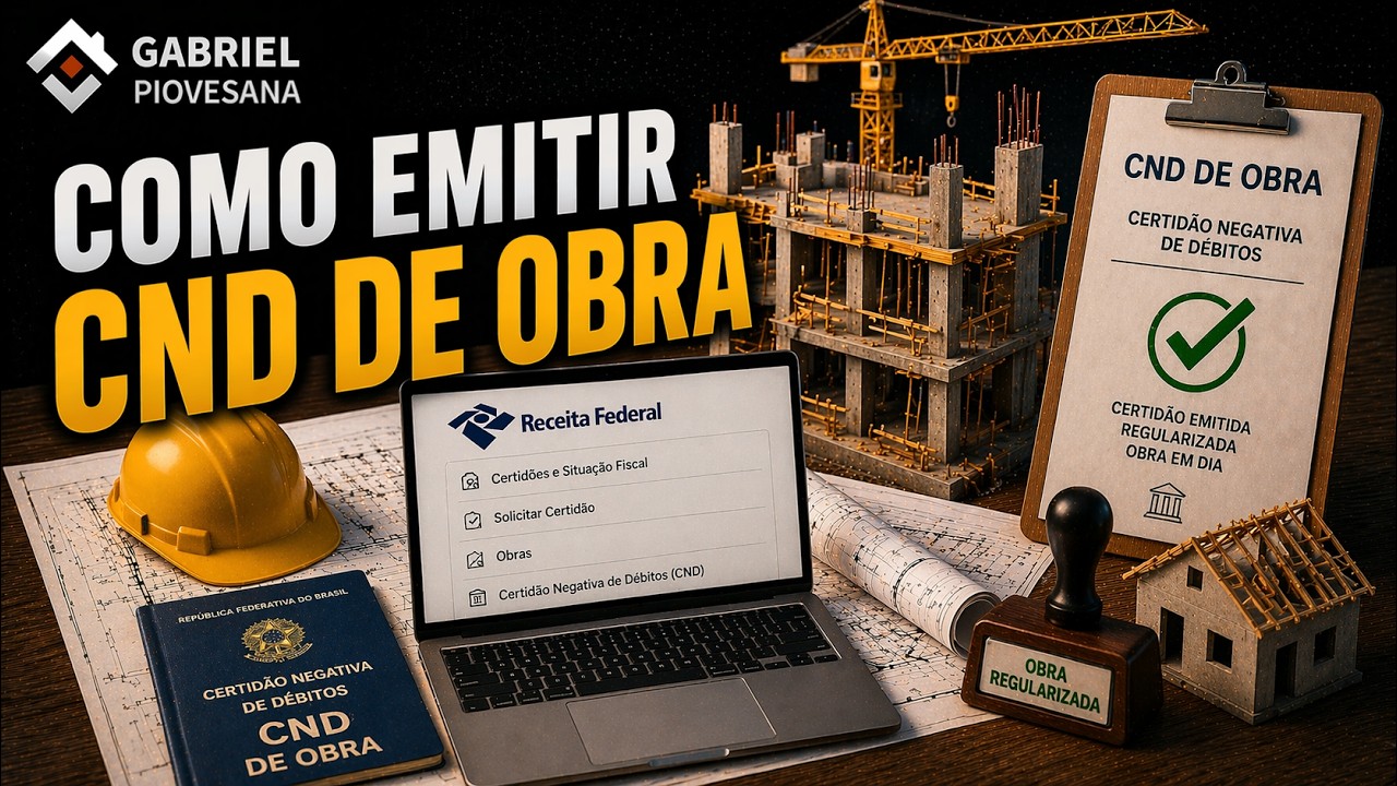 Como emitir cnd de obra