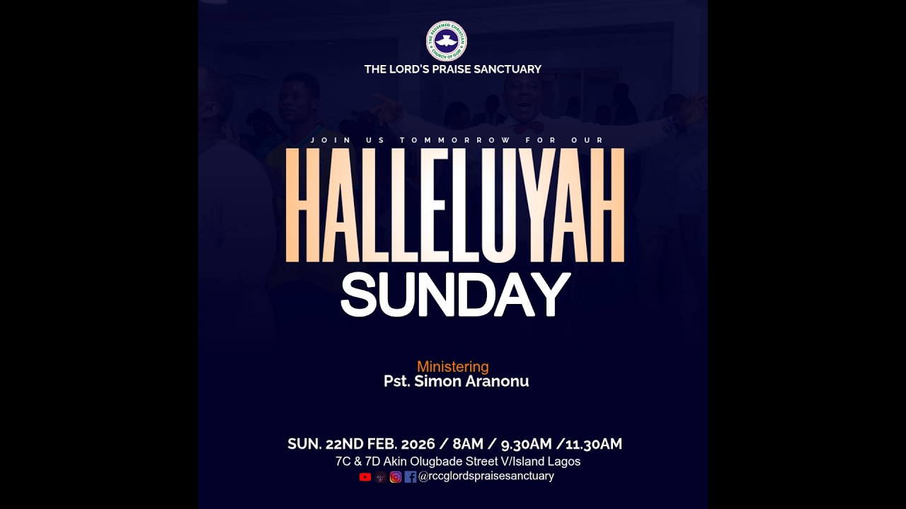 RCCG TLPS THIRD SUNDAY II SECOND SERVICE II 22TH FEBRUARY 2026 II PST. SIMON ARANONU