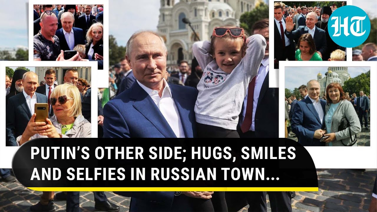 Putin's Rare Photo-Op In Kronstadt; Smiles, Hugs, Selfies In Candid Walkabout | Watch