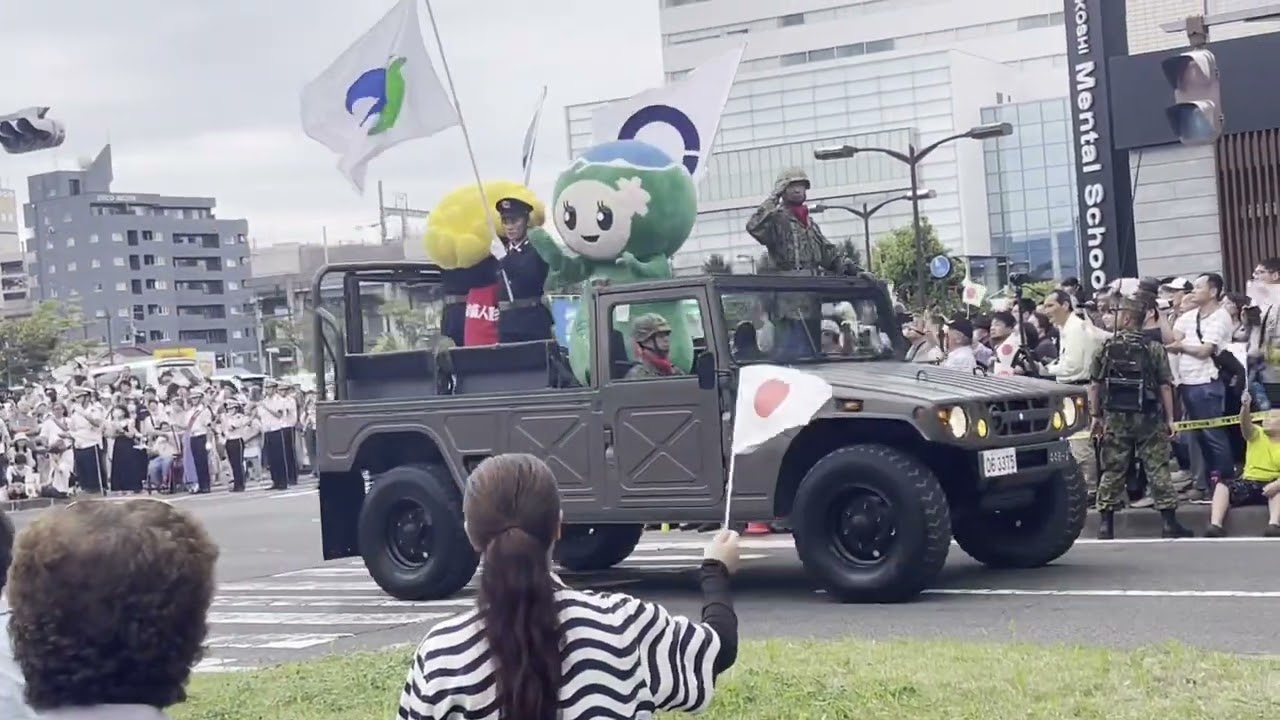 【福島駐屯地創立71周年記念行事市中パレード】 2024年9月7日