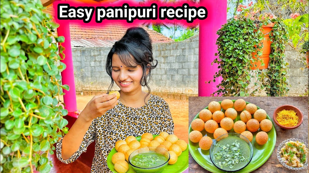 ನಾನು ಹೆಚ್ಚಾಗಿ ಮನೆಯಲ್ಲಿ ಮಾಡುವಂತಹ ಸುಲಭ ವಿಧಾನದ ಪಾನಿಪುರಿ | Easy panipuri recipe | Halli mane