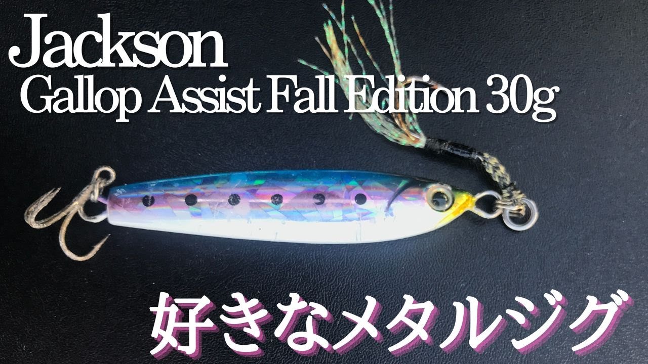 【実釣】水中映像　「Gallop Assist Fall Edition 30g」　このメタルジグ好きなんです・・・
