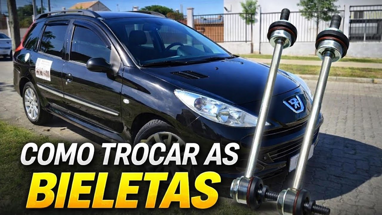 Como trocar as bieletas do Peugeot 207 em casa (passo a passo completo)