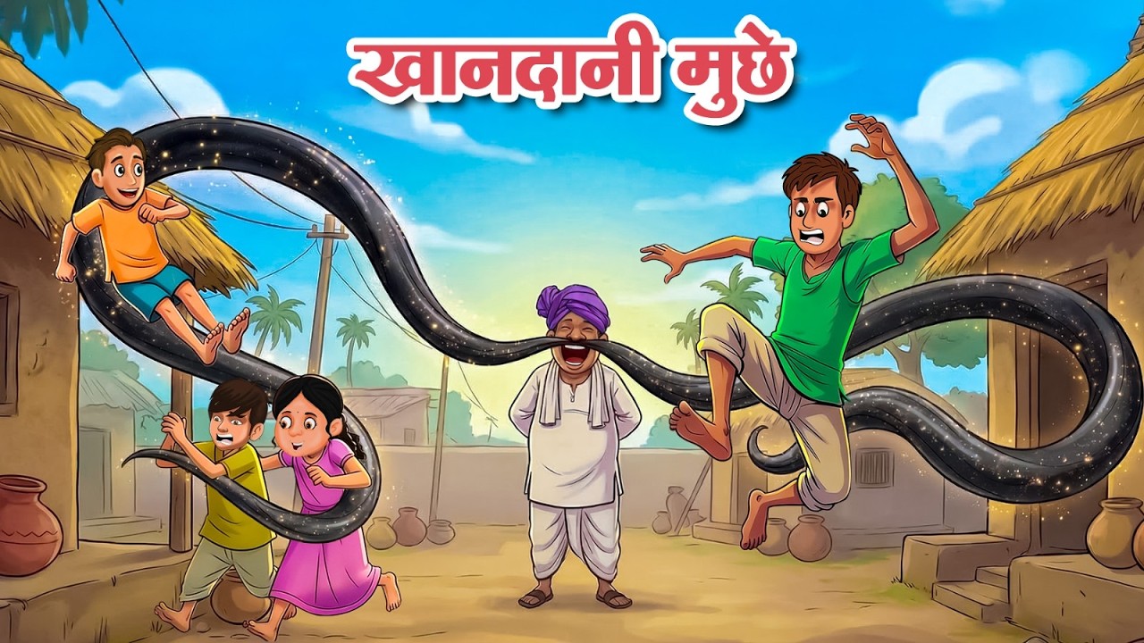 जादुई सोने की मूंछ | Hindi Kahani | Hindi Cartoon | Moral Stories | Hindi Story | Hindi Kahaniya