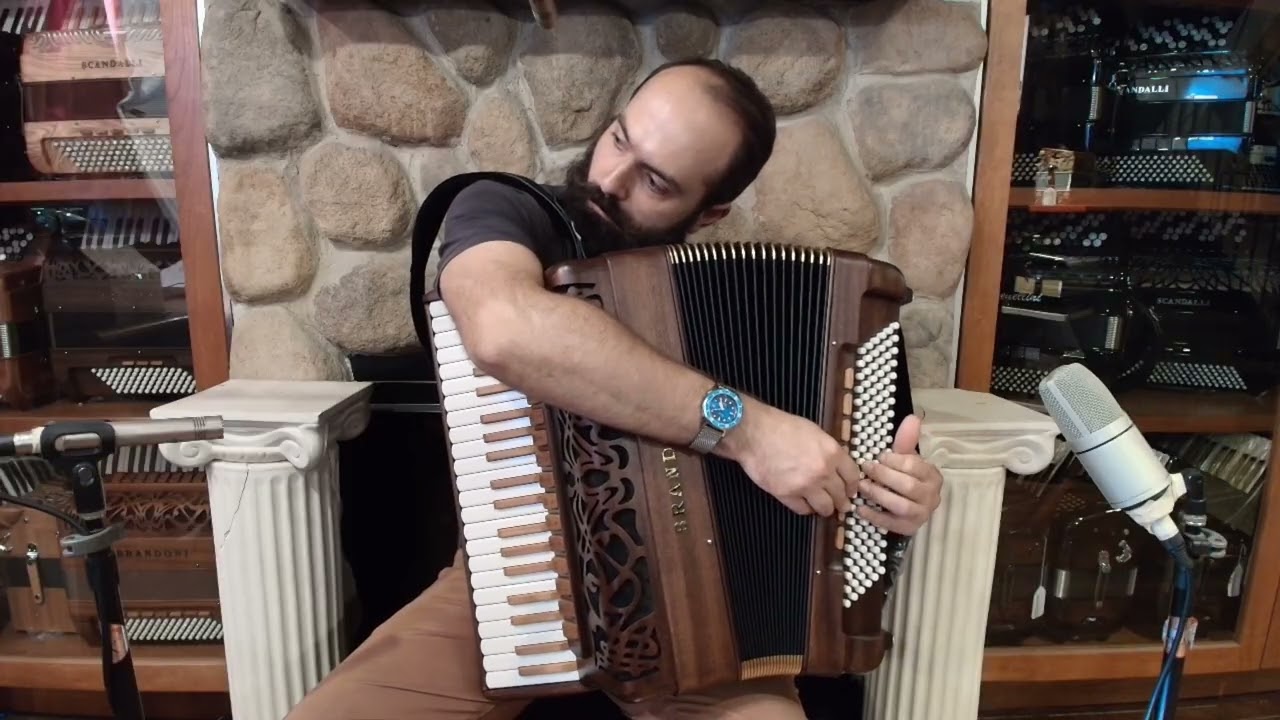 NEW Dark Mahogany Brandoni 148W Liberty Piano Accordion LMMH 41 120 $11999