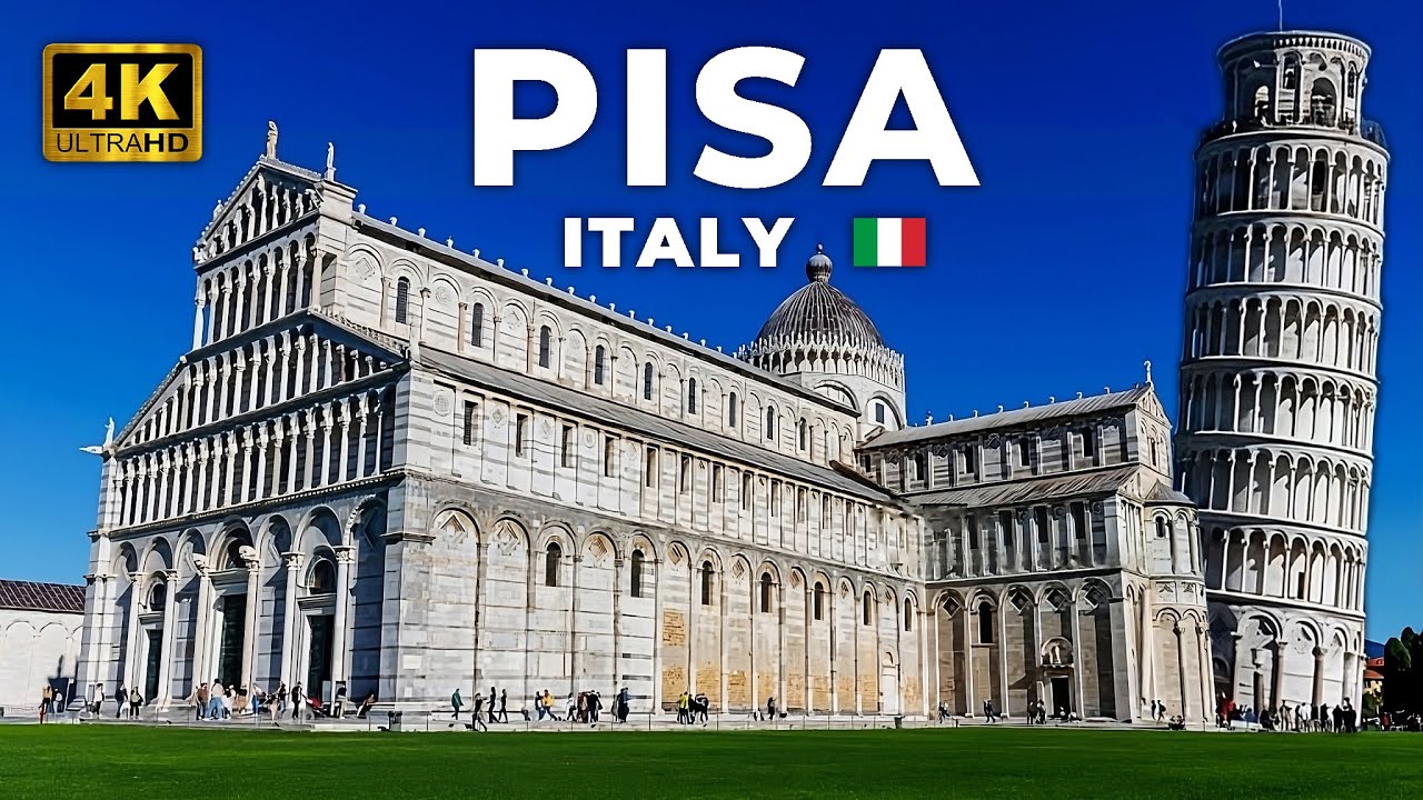 PISA, ITALY 4K 🇮🇹 2023 Walking Tour [4K HDR 60fps] (History in Subtitles)