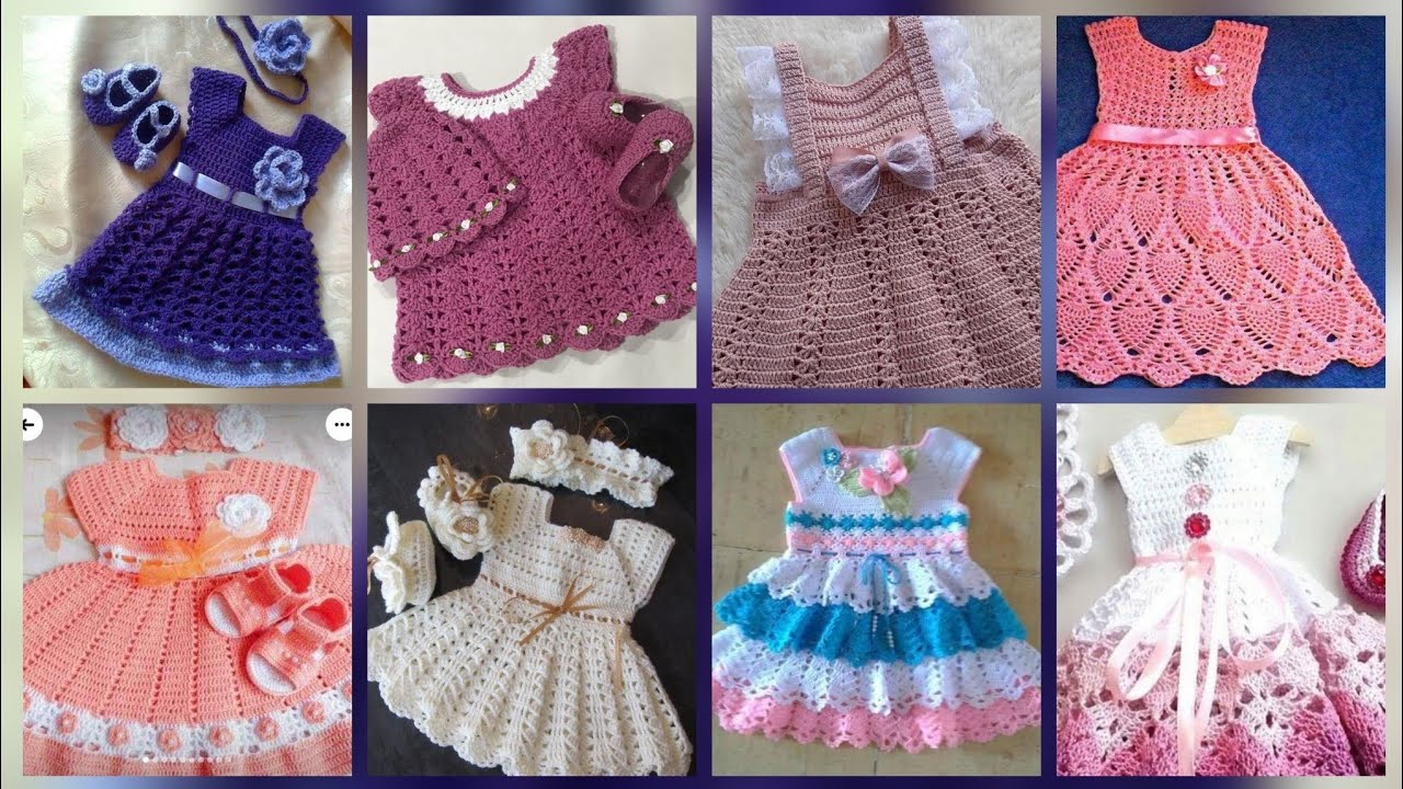 Most beautiful and unique crochet kids dressed design ideas