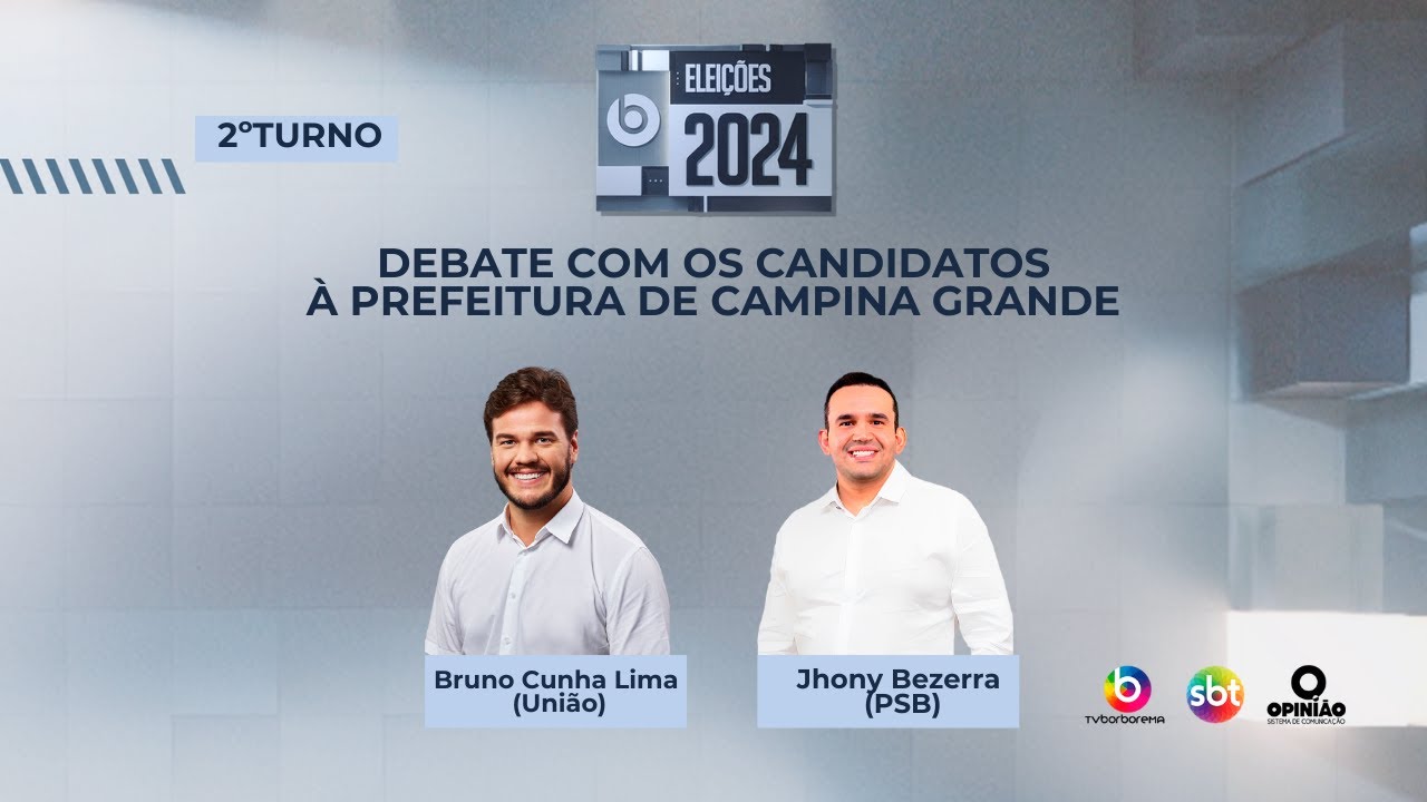 Debate TV Borborema Eleições 2024 - Candidatos à Prefeitura de Campina Grande/PB