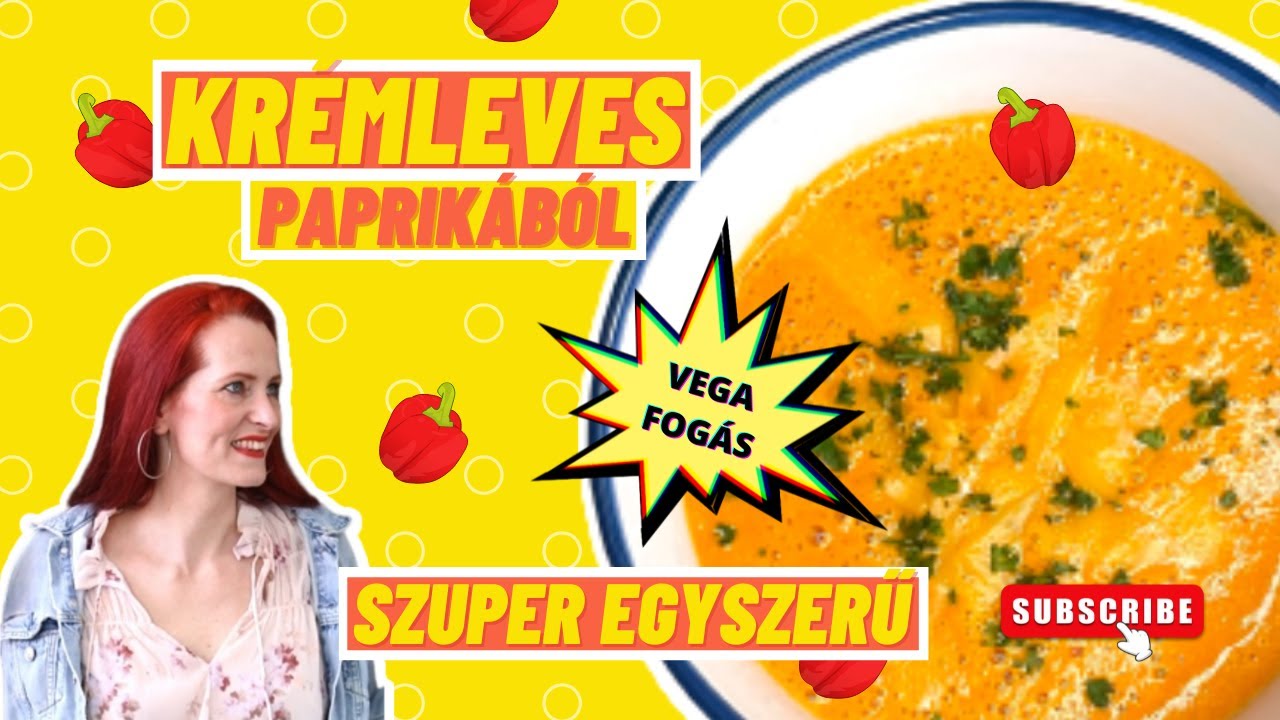 Paprika krémleves, isteni nyáridéző ízekkel