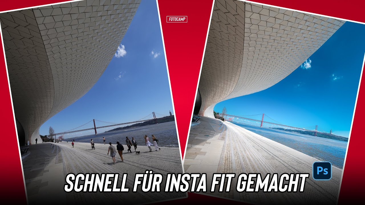 Fotos schnell verbessern und für Social Media bearbeiten in Photoshop.