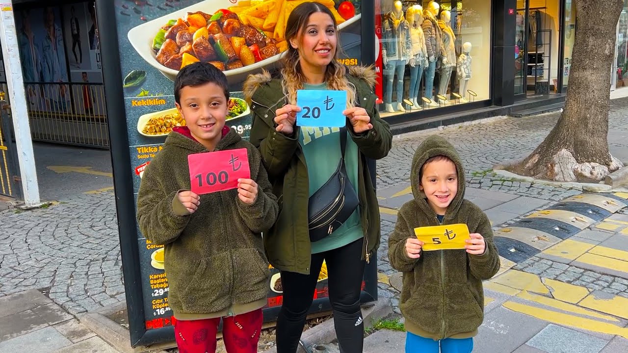 5 TL VS. 20 TL VS. 100 TL İLE BİR GÜN GEÇİRMEK!