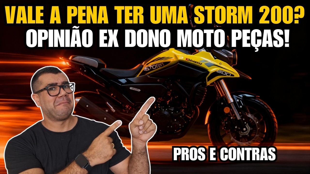 VALE A PENA TER UMA SHINERAY STORM 200? PROS E CONTRAS OPINIÃO EX DONO MOTO PEÇAS!