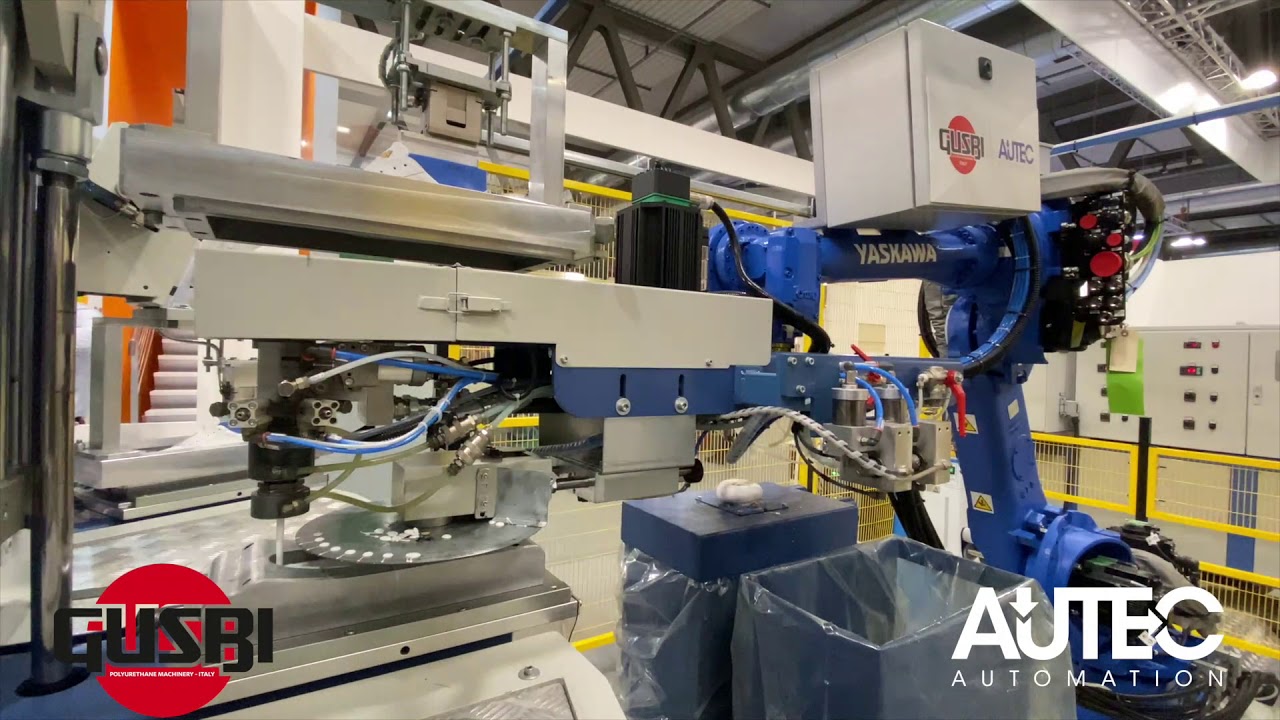 AUTEC: SIMAC 2020 Automatic PU Casting Robot + Release Robot