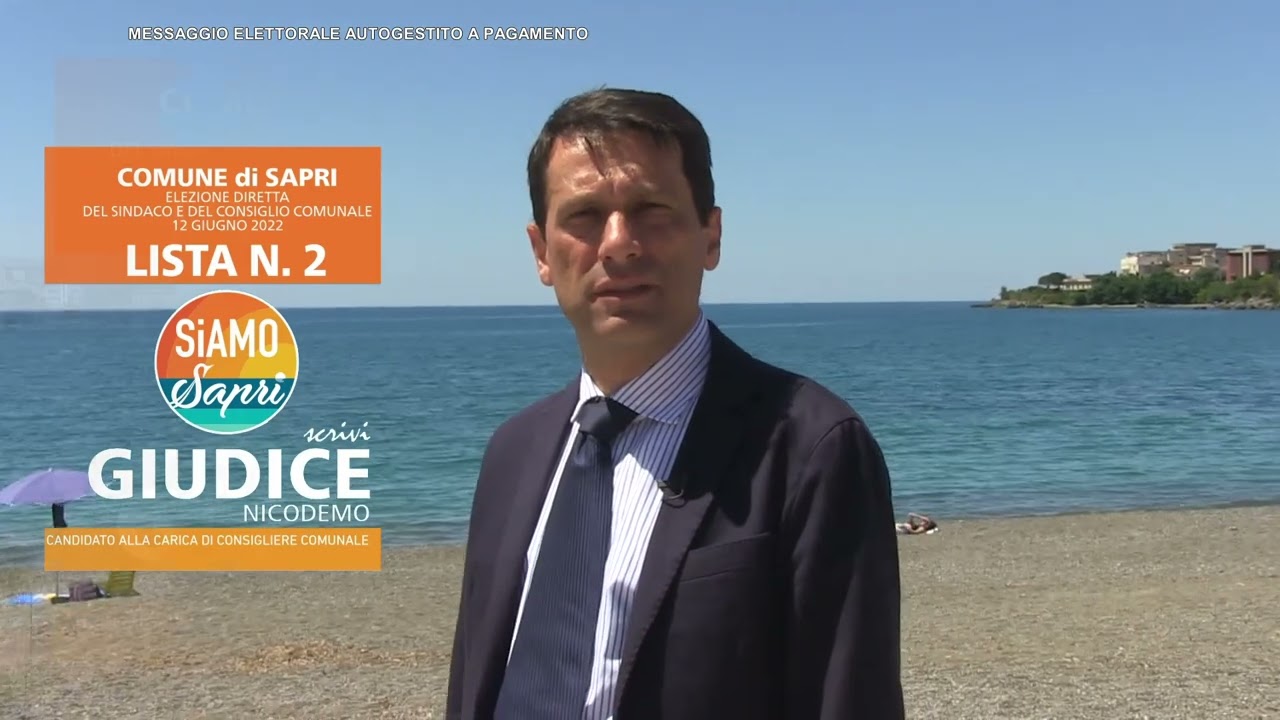 SPOT ELETTORALE NICODEMO GIUDICE AMMINISTRATIVE SAPRI 2022