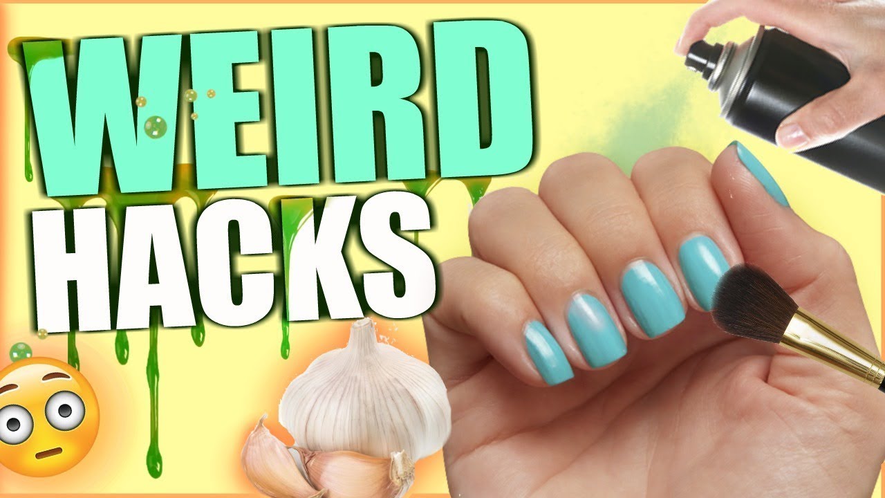 8 easy  nail hacks/beginners/weird/tested hacks/2017-18/instagram