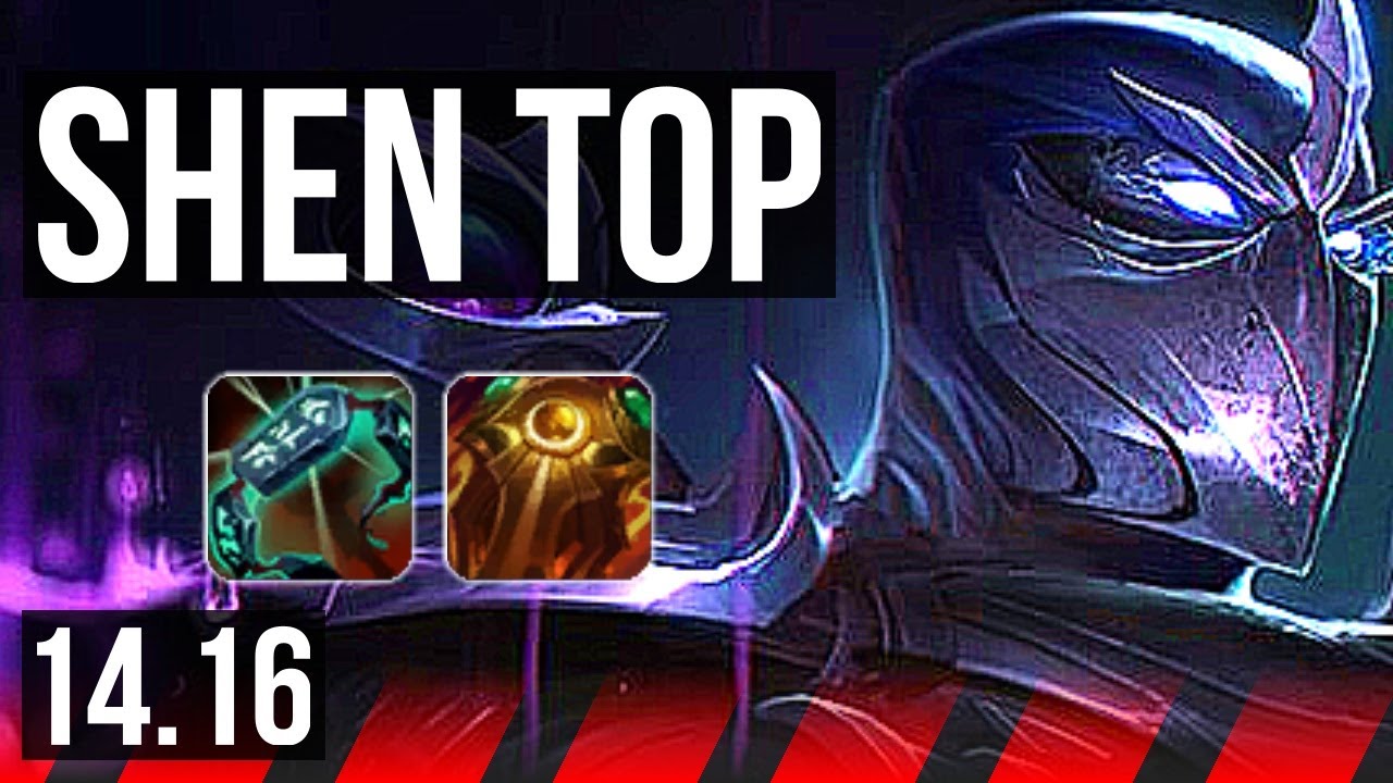 SHEN vs RUMBLE (TOP) | 8/0/12, Rank 5 Shen, Legendary | BR Grandmaster | 14.16