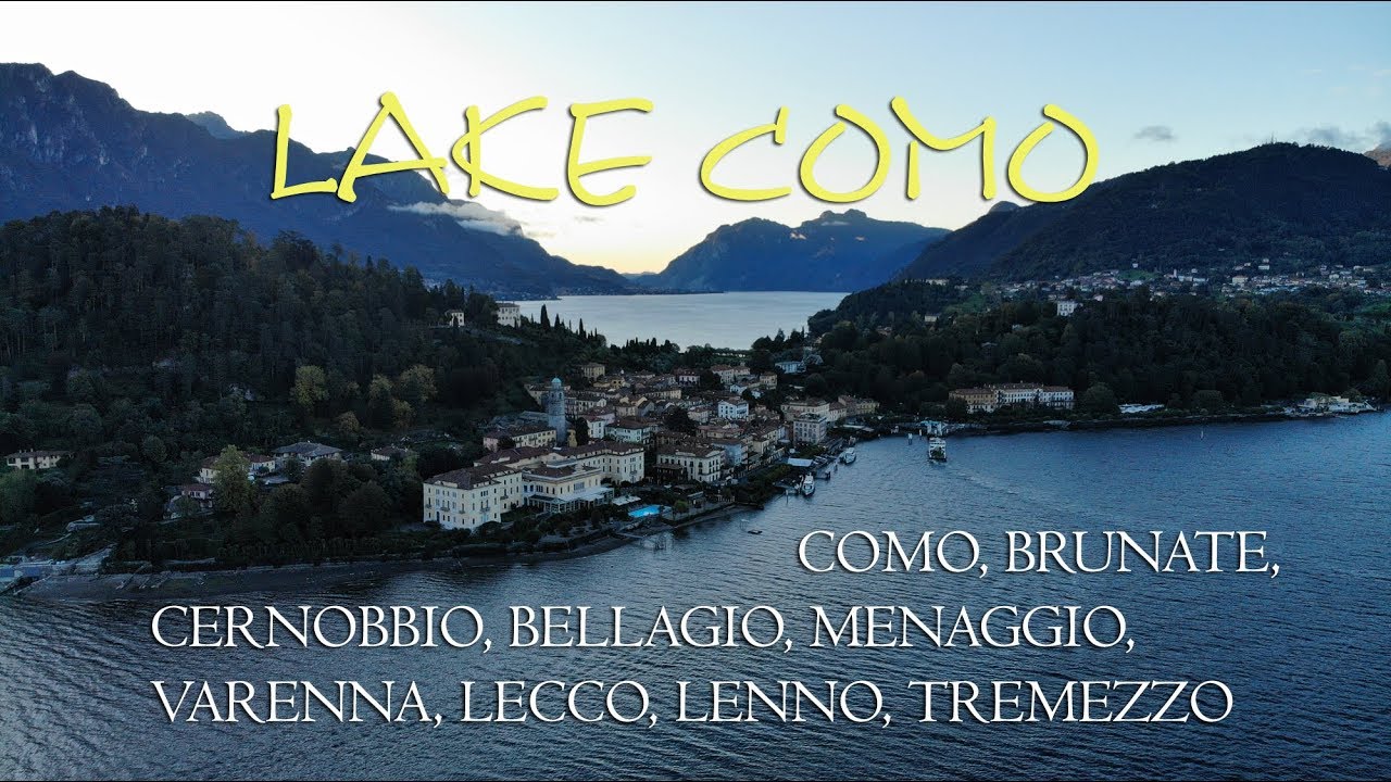 🇮🇹 Exploring Lake Como. Italy 4K by drone. Holiday 2022.