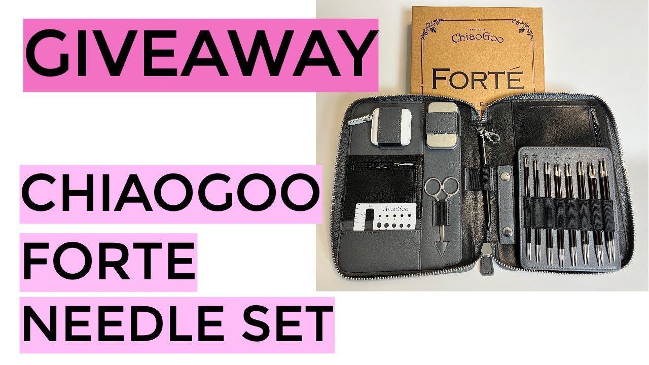 Giveaway!  ChiaoGoo Forte Needle Set