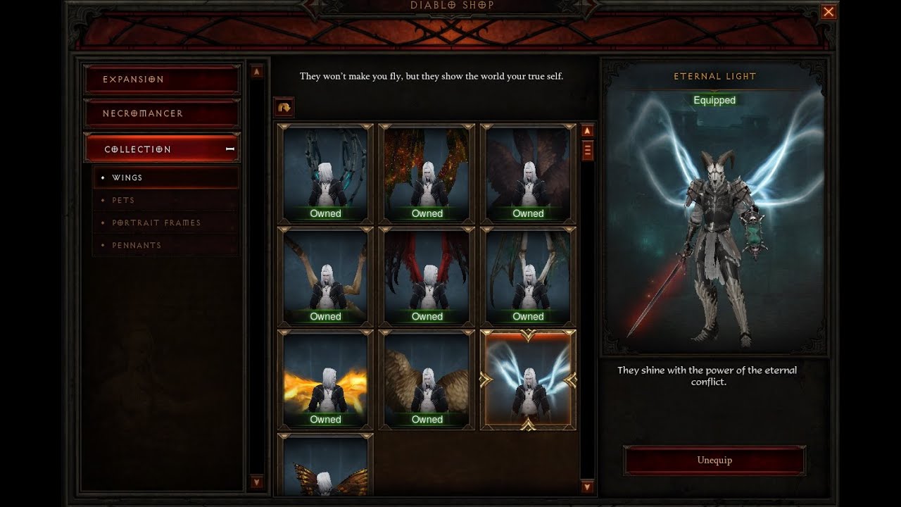 SUPER DICA DIABLO 3 - Todas as Asas (Wings) do D3 lançadas pela Blizzard!!
