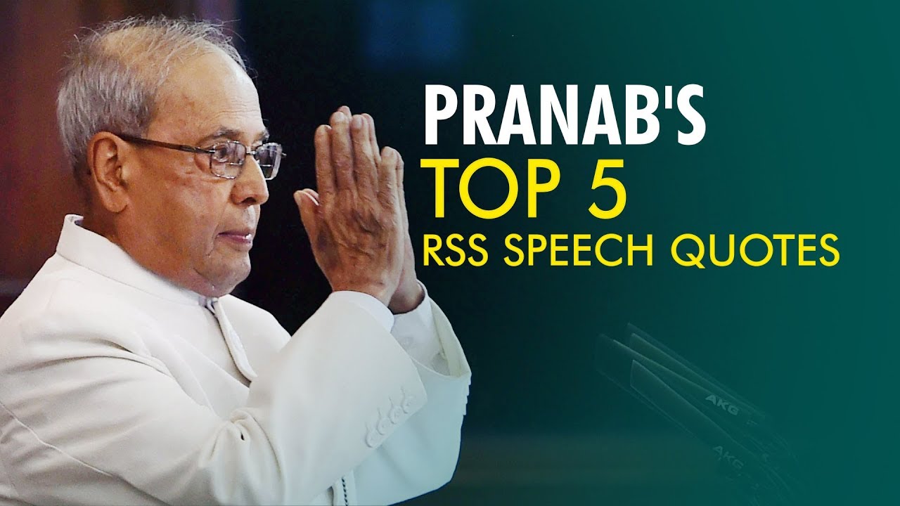 Pranab Mukherjee's speech at RSS headquarters: Top 5 quotes