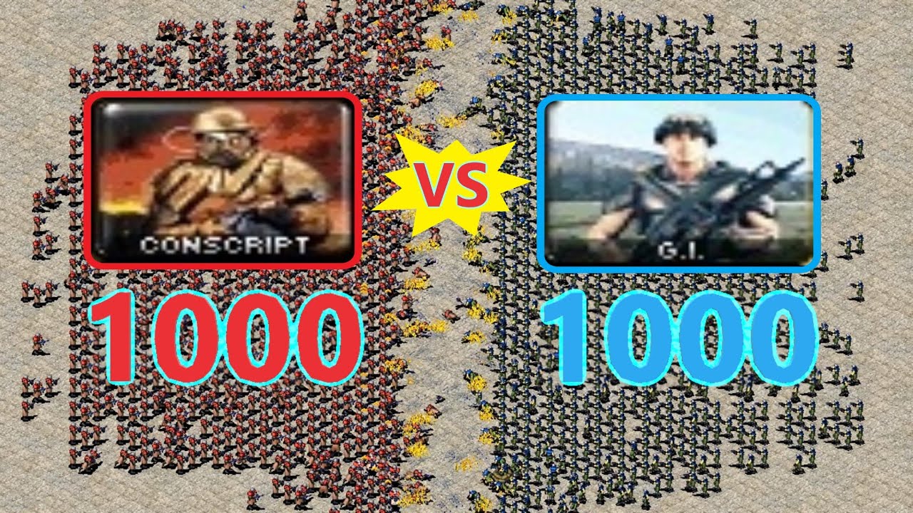 Conscripts vs Gi - Red Alert 2