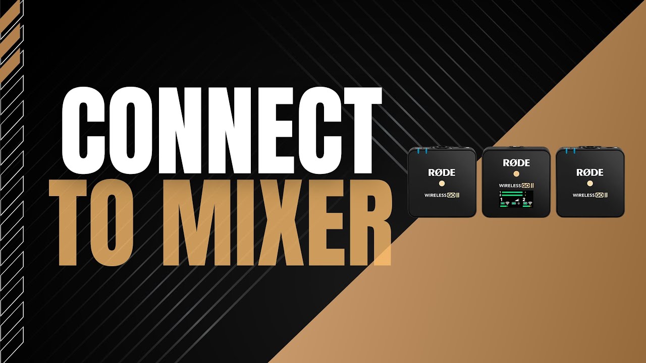 How to connect wireless mic to studio mixer in less than 9mins