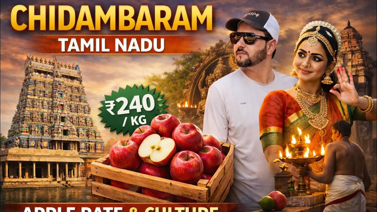 Apple 240 per kg in Tamil Nadu | Nataraja Temple | Chidambaram | Unfiltered India 🇮🇳