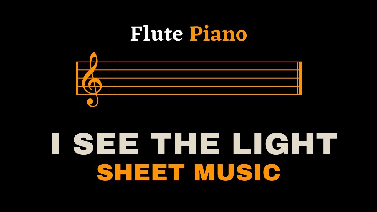 Tangled - I See The Light | Flute and Piano (Sheet Music/Full Score)
