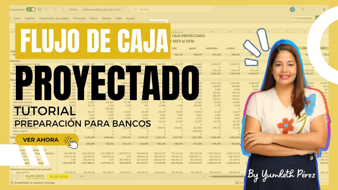 Cómo hacer un FLUJO DE CAJA PROYECTADO ~caso práctico (Universidad) ~caso real bancos y clientes 📉🖇️