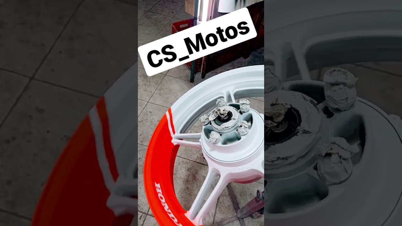 Pintura Customizada de Roda de Moto