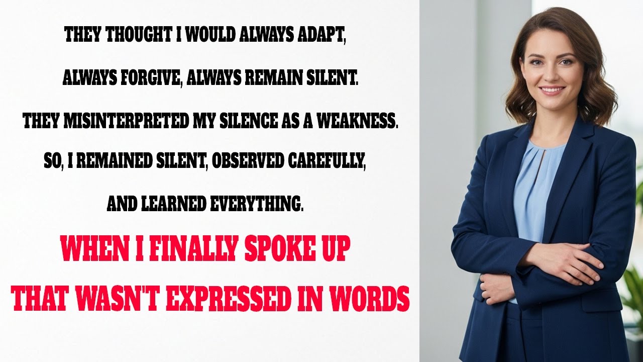 “They Mistook My Silence for Weakness. I Let Them Believe It.”