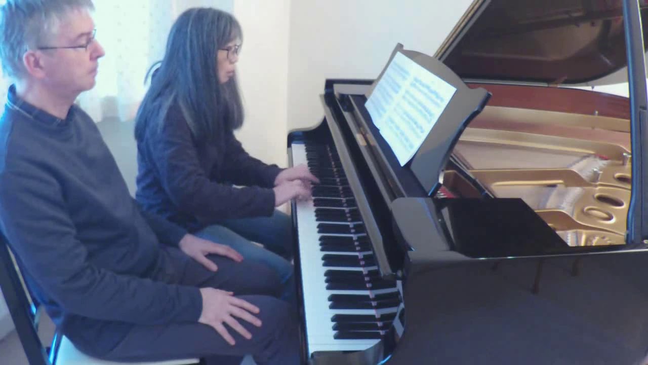 Handel: 'Arrival of the Queen of Sheba' arr. Weismann for piano duet