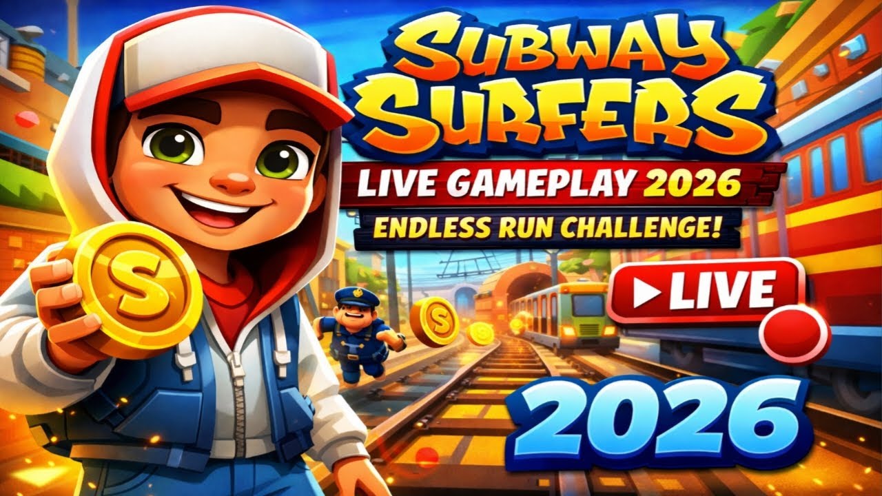 Subway Surfers LIVE Gameplay 2026 🚆 | Endless Run Challenge 🔴