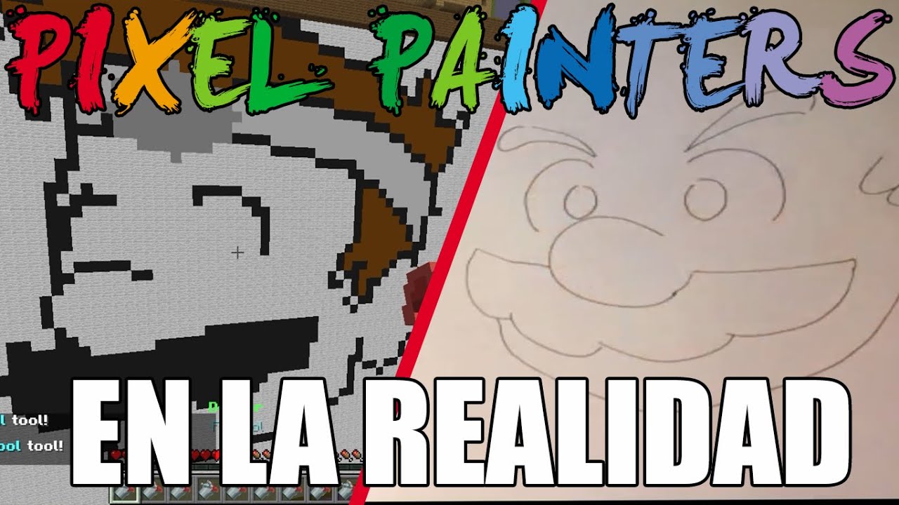 PIXEL PAINTERS EN LA REALIDAD : Doctor Mario ( Mario Bros ) | Hypixel - Minecraft |
