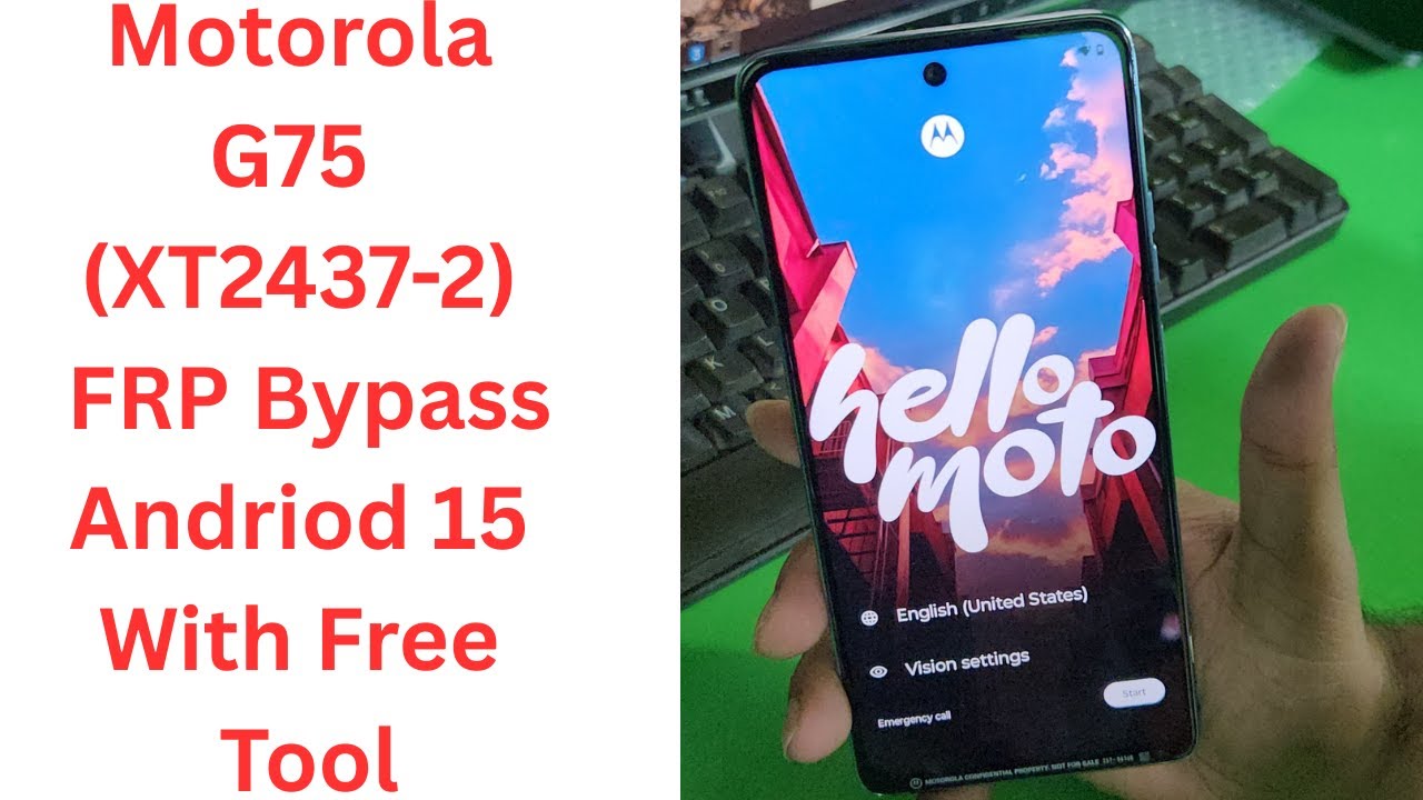 Moto G75 (XT2437-2) FRP Bypass Andriod 15  Engineering Phone  Tool ||   xt2437-2 frp bypass