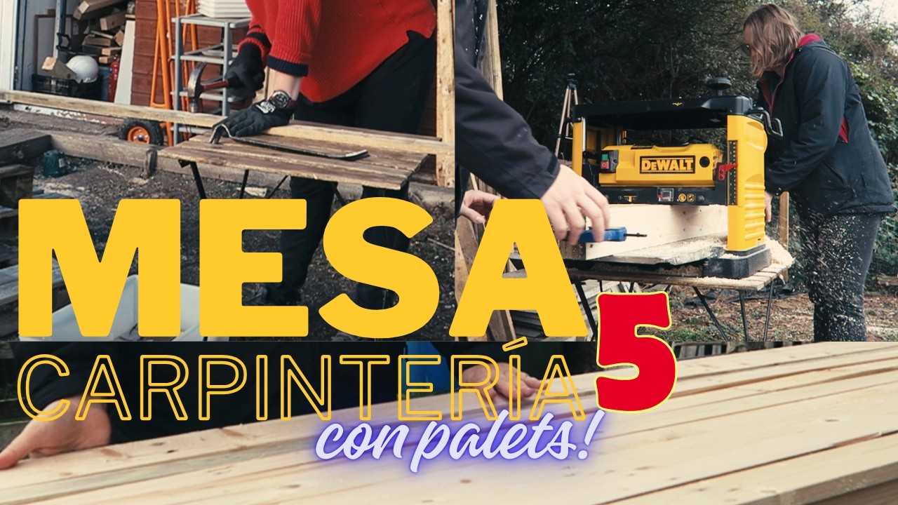 Montamos el top de la mesa de carpintería (Parte 5)