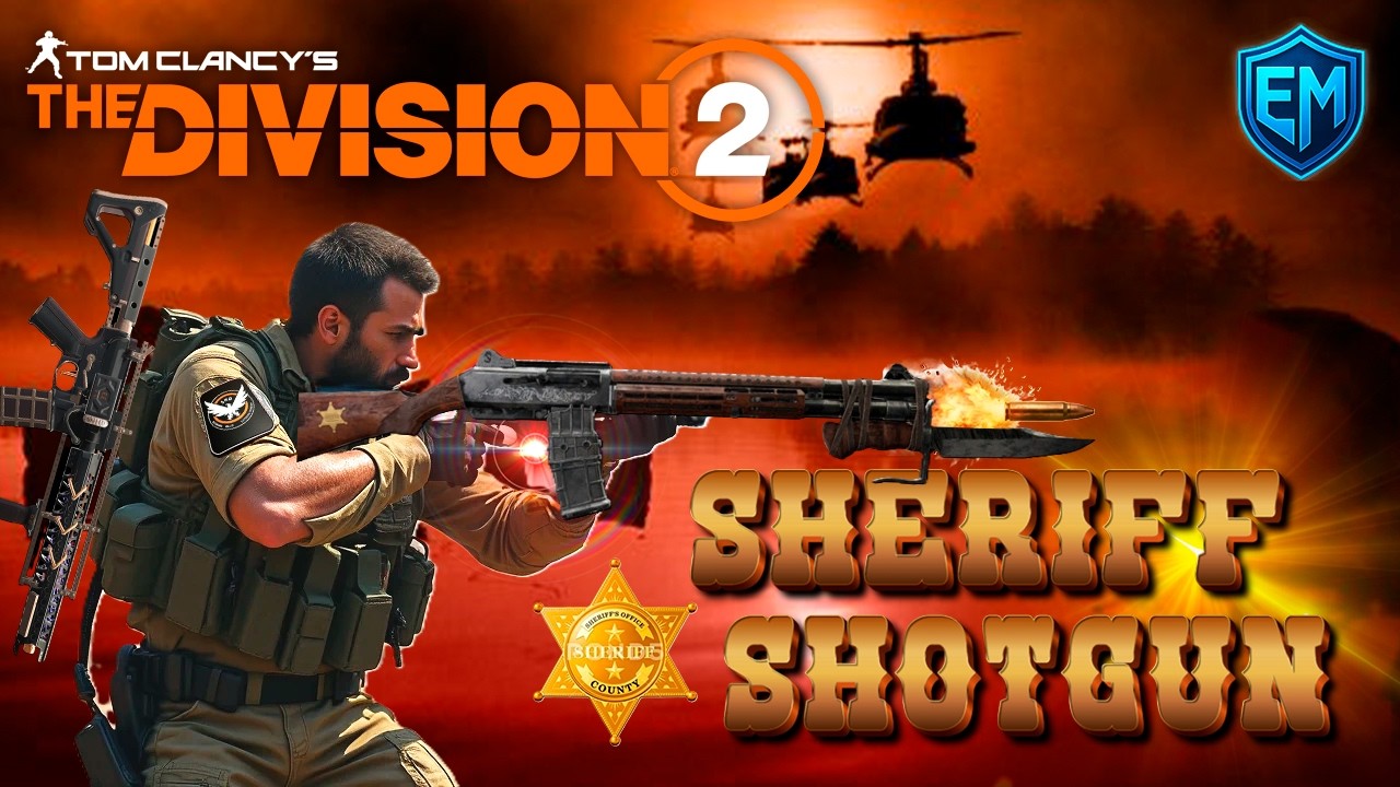 The Division 2 probando la nueva exotica Sheriff insana