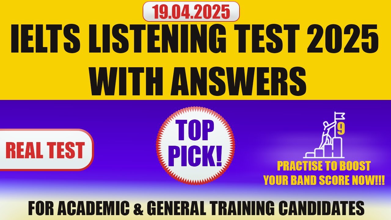 IELTS Listening Practice Test 2025 with Answers | 19.04.2025