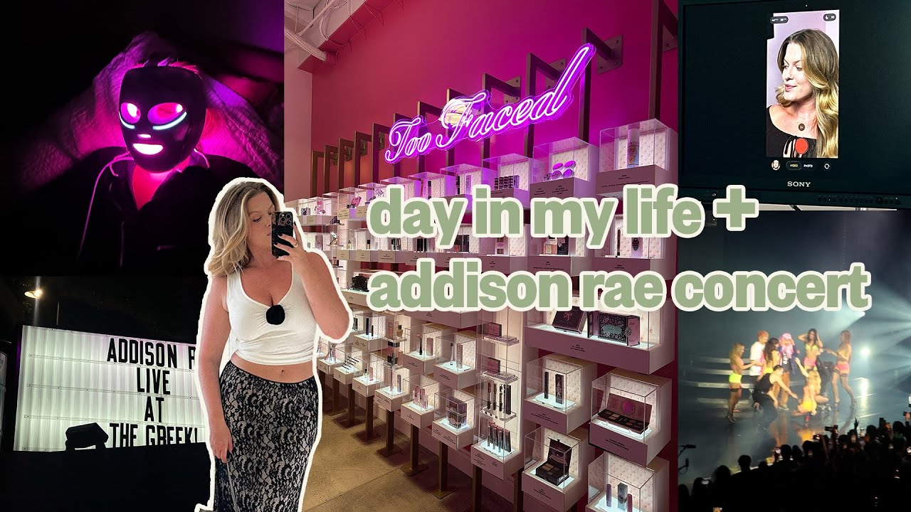 Один день из моей жизни в Лос-Анджелесе 🌴 Фотосессия для Too Faced + концерт Эддисон Рэй с друзья...